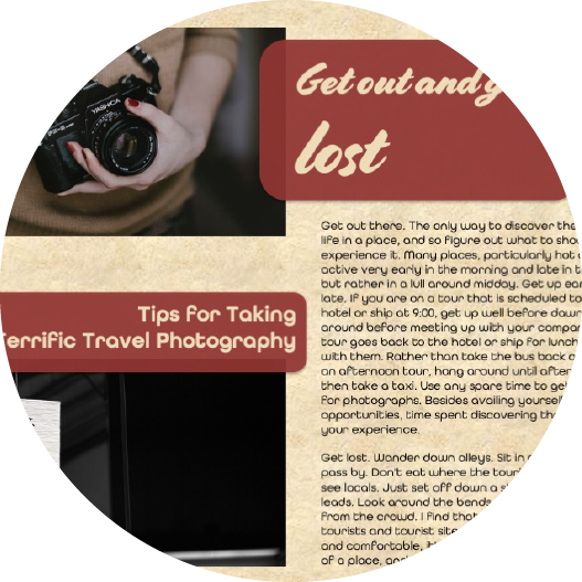 Get Out and Get Lost Composition Layouts